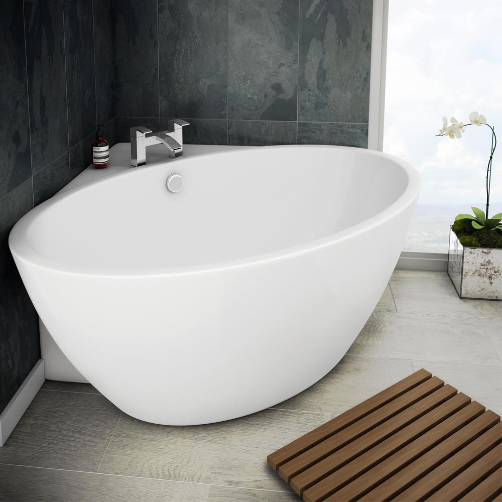 Orbit Corner Modern Free Standing Bath | Victorian Plumbing.co.uk