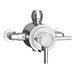 Orion Square Dual Concealed Thermostatic Shower Valve - Chrome profile small image view 2 