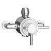 Orion Dual Thermostatic Exposed Shower Valve - Chrome profile small image view 1 