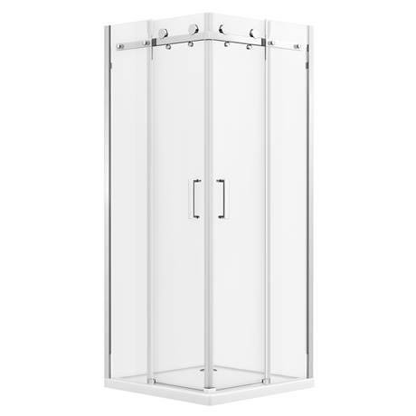 Nova Square Frameless Corner Entry Shower Enclosure - 800 x 800mm ...