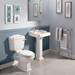 Oxford Close Coupled Traditional Toilet WC with Toilet Seat profile small image view 2 