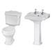 Oxford Traditional Free Standing Roll Top Slipper Bath Suite profile small image view 3 