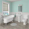 Oxford Traditional Free Standing Roll Top Slipper Bath Suite profile small image view 1 