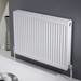 Type 21 H400 x W900mm Double Panel Single Convector Radiator - P409K profile small image view 4 