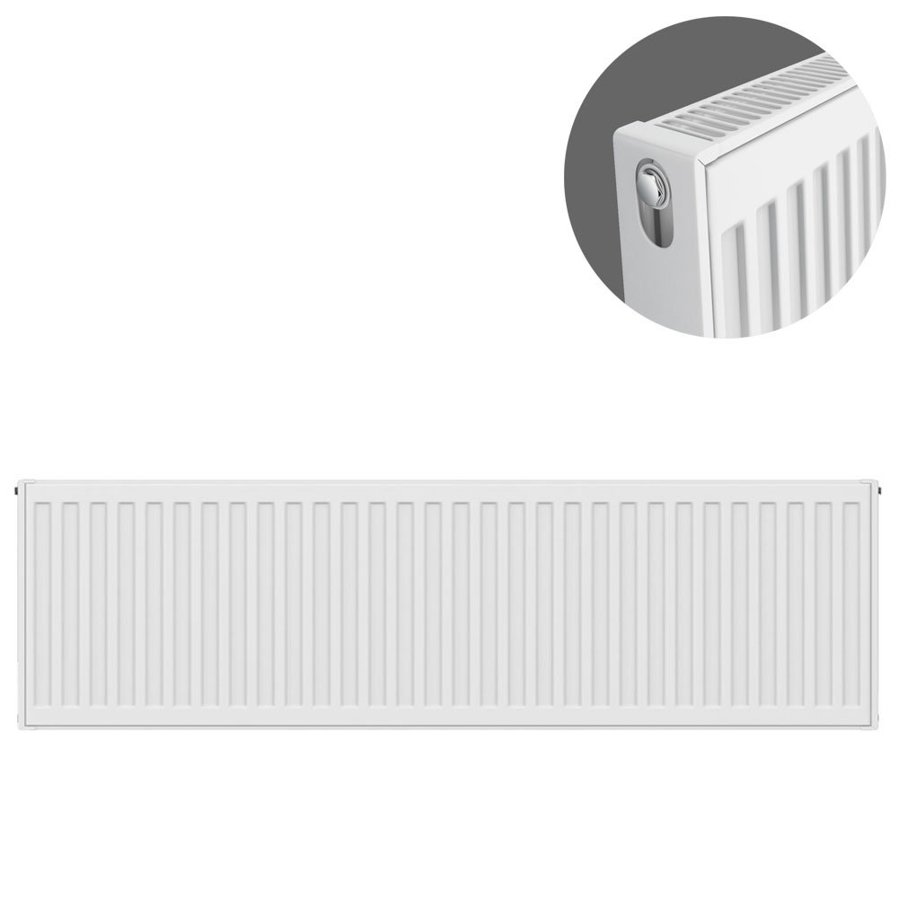 Type 21 Double Panel Single Convector Radiator H400 x W1100mm P411K