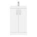 Pallas 500 Modern Gloss White Floor Standing Vanity Unit profile small image view 4 