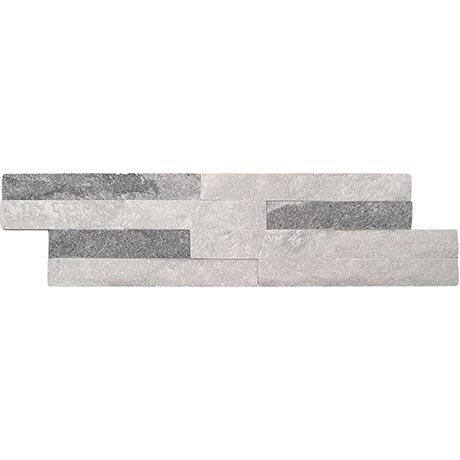 Palamas Cloud Grey Split Face Natural Stone Wall Tiles - 100 x 360mm