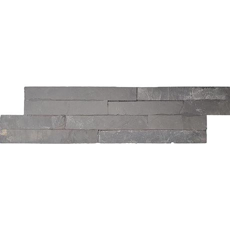 Palamas Slate Black Split Face Natural Stone Wall Tiles - 100 x 360mm