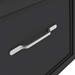 Period Bathroom Co. Wall Hung Vanity - Matt Black - 500mm 1 Drawer with Chrome Handle profile small image view 3 