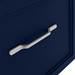 Period Bathroom Co. Wall Hung Vanity - Matt Blue - 500mm 2 Drawer with Chrome Handles profile small image view 3 