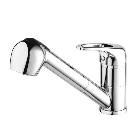 Bristan - Pear Monobloc Kitchen Sink Mixer with Pull Out Spray - PEA-PULLSNK-C