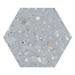 Pella Blue Terrazzo Effect Hexagon Wall & Floor Tiles - 258 x 290mm  Profile Small Image