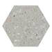 Pella Grey Terrazzo Effect Hexagon Wall & Floor Tiles - 258 x 290mm  Profile Small Image