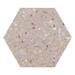 Pella Pink Terrazzo Effect Hexagon Wall & Floor Tiles - 258 x 290mm  Profile Small Image