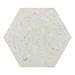Pella White Terrazzo Effect Hexagon Wall & Floor Tiles - 258 x 290mm  Profile Small Image