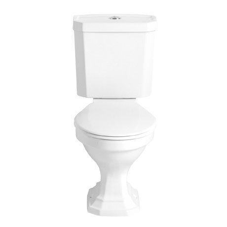 Heritage - Granley Deco Close Coupled Standard Height WC & Portrait Cistern