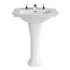 Heritage - Blenheim Basin & Pedestal - Various Tap Hole Options profile small image view 1 