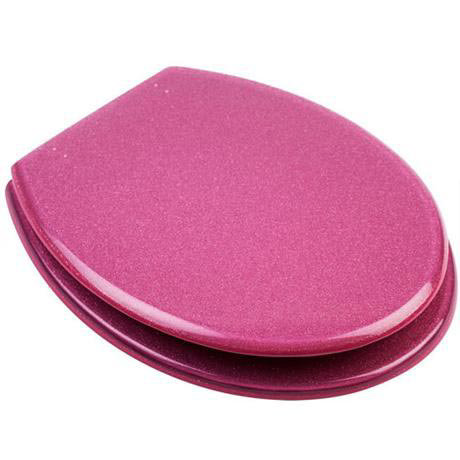 Euroshowers - Pink Glitter Resin Toilet Seat - 81980 at Victorian ...