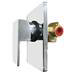 Monza Modern Concealed Manual Shower Valve - Chrome profile small image view 4 