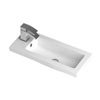Hudson Reed 600 x 255mm Compact Polymarble Basin 1TH profile small image view 1 