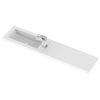 Hudson Reed 1200 x 255mm Slimline Polymarble Basin 1TH profile small image view 1 