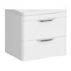 Monza 600mm White Wall Hung Vanity Cabinet (excluding Basin) profile small image view 1 