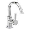 Hudson Reed Tec Single Lever Side Action Cloakroom Basin Mixer Tap inc. Push Button Waste profile small image view 1 