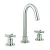 Crosswater MPRO Crosshead Brushed Stainless Steel Deck Mounted 3 Hole Set Basin Mixer - PRC135DNV profile small image view 1 