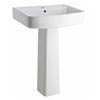 Bliss 4 Piece Bathroom Suite - CC Toilet & 1TH Basin with Pedestal - 2 x Basin Size and Seat Options profile small image view 3 