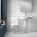 Bliss 4 Piece Bathroom Suite - CC Toilet & 1TH Basin with Pedestal - 2 x Basin Size and Seat Options profile small image view 5 