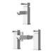 Prime Modern Basin and Bath Shower Mixer Taps Pack - Chrome profile small image view 4 