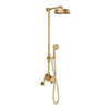 Crosswater MPRO Industrial Multifunction Shower Valve - Unlacquered Brushed Brass profile small image view 1 