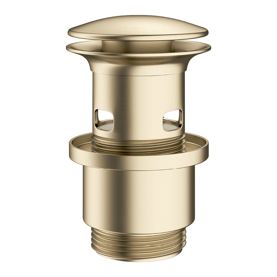 Crosswater MPRO Slotted Click Clack Basin Waste Brushed Brass PRO0103F