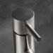 Crosswater MPRO Monobloc Basin Mixer with Knurled Detailing - Brushed Stainless Steel Effect - PRO110DNV_K profile small image view 2 
