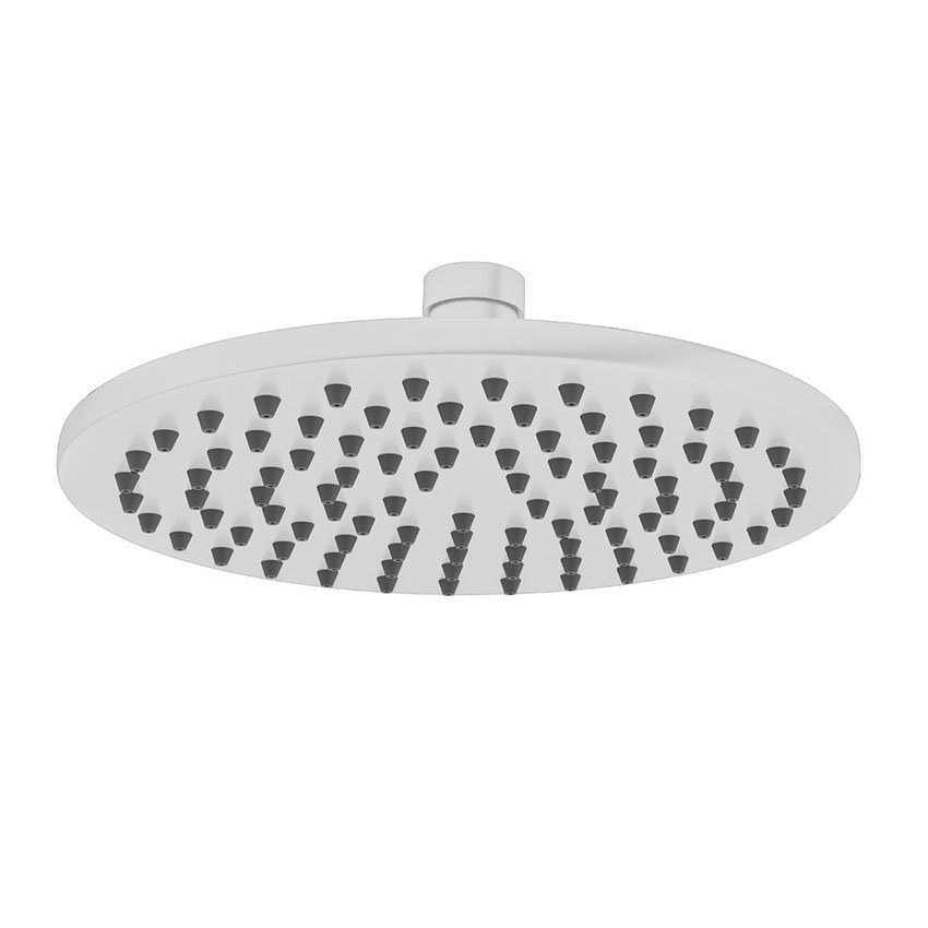 Crosswater MPRO 200mm Round Fixed Showerhead Matt White PRO200W+