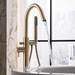 Crosswater MPRO Floor Mounted Freestanding Bath Shower Mixer - Brushed Brass - PRO416FF profile small image view 2 