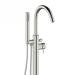 Crosswater MPRO Floor Mounted Freestanding Bath Shower Mixer - Brushed Stainless Steel - PRO416FV profile small image view 2 