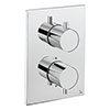 Crosswater - Chrome MPRO Crossbox 2 Outlet (Bath/Shower Icons) Trim & Levers Finishing Kit profile small image view 1 