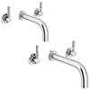 Primo Wall Mounted Tap Package (Bath + Basin Tap) profile small image view 1 