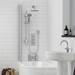 Pablo Triple Thermostatic Valve with Round Shower Head and Slider Rail Kit profile small image view 3 