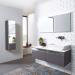 Roper Rhodes Pursuit Wall Hung Countertop Vanity Unit - Gloss White - 1200mm Solid Worktop profile small image view 3 