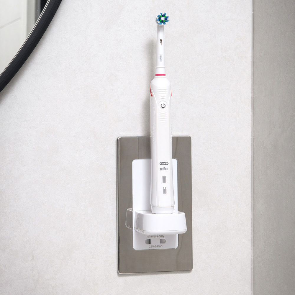 Proofvision OralB In Wall Electric Toothbrush Charger with Shaver