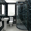Orion Black Marble 2400x1000x10mm PVC Shower Wall Panel profile small image view 1 