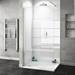 Orion Gloss White 2400x1000x10mm PVC Shower Wall Panel profile small image view 2 