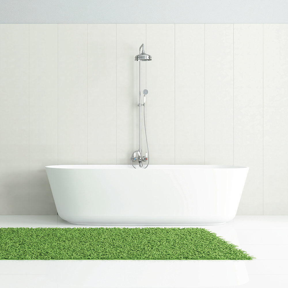 Orion White Matt 2700x250x8mm PVC Shower Wall/Ceiling Panels