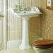 Heritage - Dorchester Square Basin & Pedestal - 2 or 3 Tap Hole Options profile small image view 2 