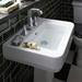 Heritage Wynwood 600mm Standard Basin & Pedestal - Various Tap Hole Options profile small image view 2 