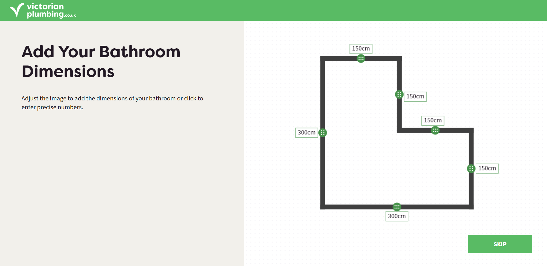 Bathroom Planner Dimensions Page