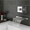 Monza Waterfall Wall Mounted Bath Tap With Concealed Thermostatic Valve profile small image view 1 