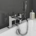 Monza Waterfall Bath Shower Mixer Taps + Shower Kit profile small image view 2 